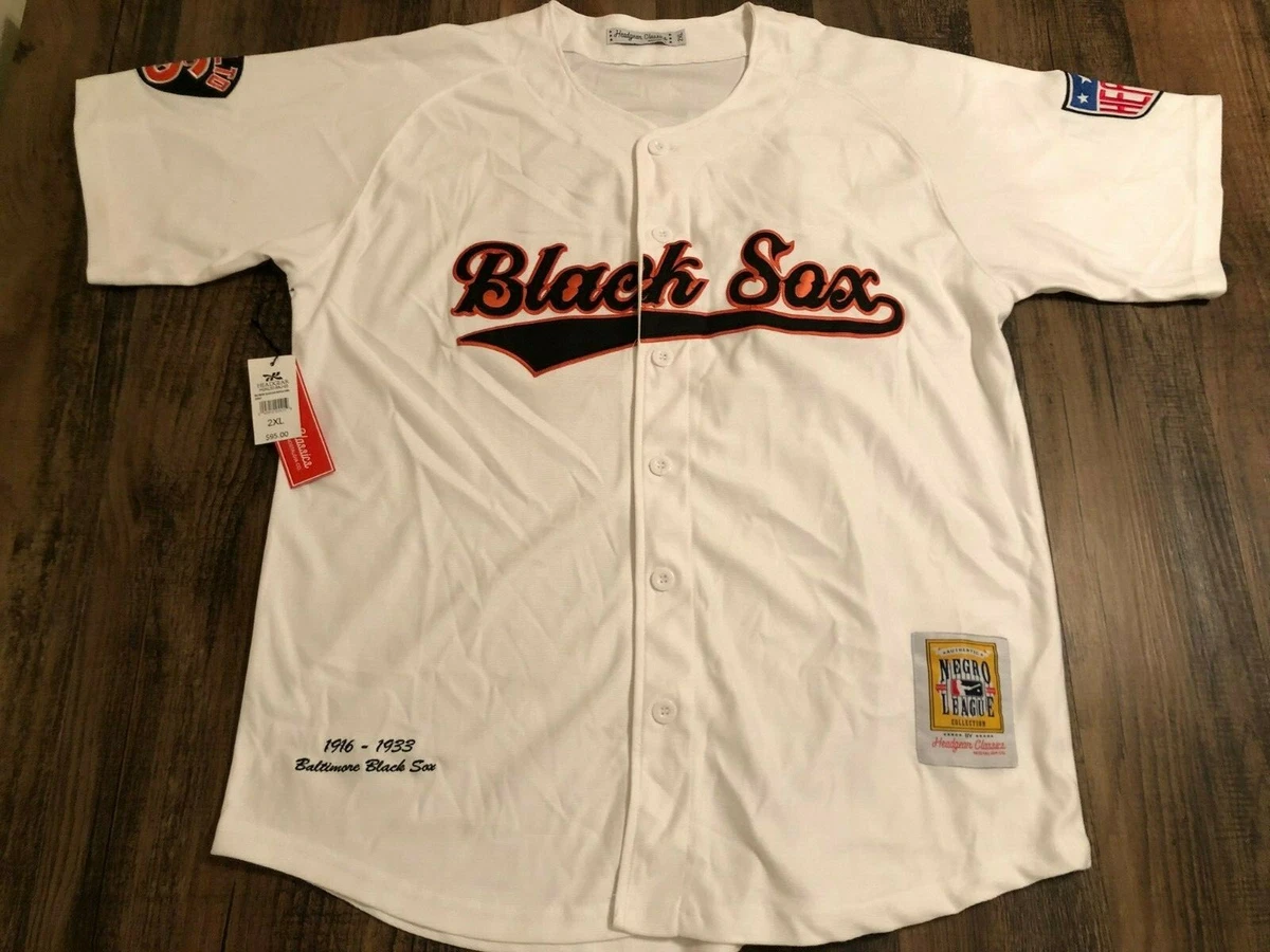 Headgear Classics White Baltimore Black Sox Baseball Jersey NL Size 2XL NEW