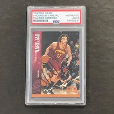 2012 Panini Threads #21 Anderson Varejao Signed Card AUTO PSA Slabbed Cavaliers