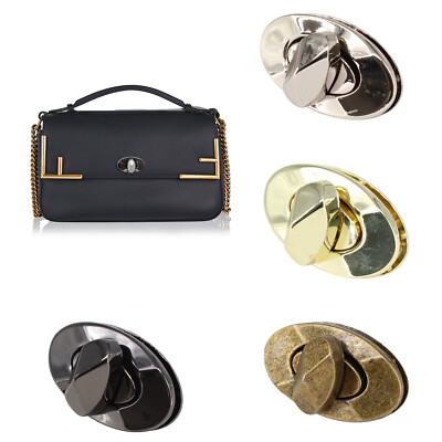 Drehverschluss Taschenverschluss oval Metallschnalle für Handtasche Geldbeutel Handwerk Verschluss Taschen