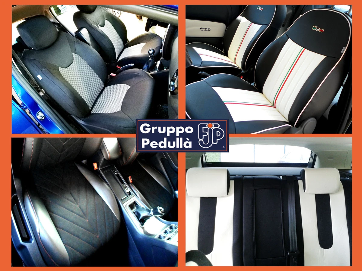 Coprisedili Universali Per Opel Corsa D (2007-2024) – Set Completo Anteriore E Posteriore, Beige/nero, Antimacchia E Facili Da Montare