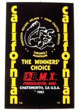1983-85 Mongoose Californian Seatmast decal