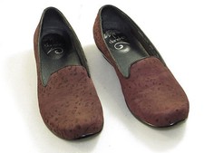 Women's Dansko Olivia Claret Floral Leather Flats,comfy walk EU 38 US 7.5-8 155