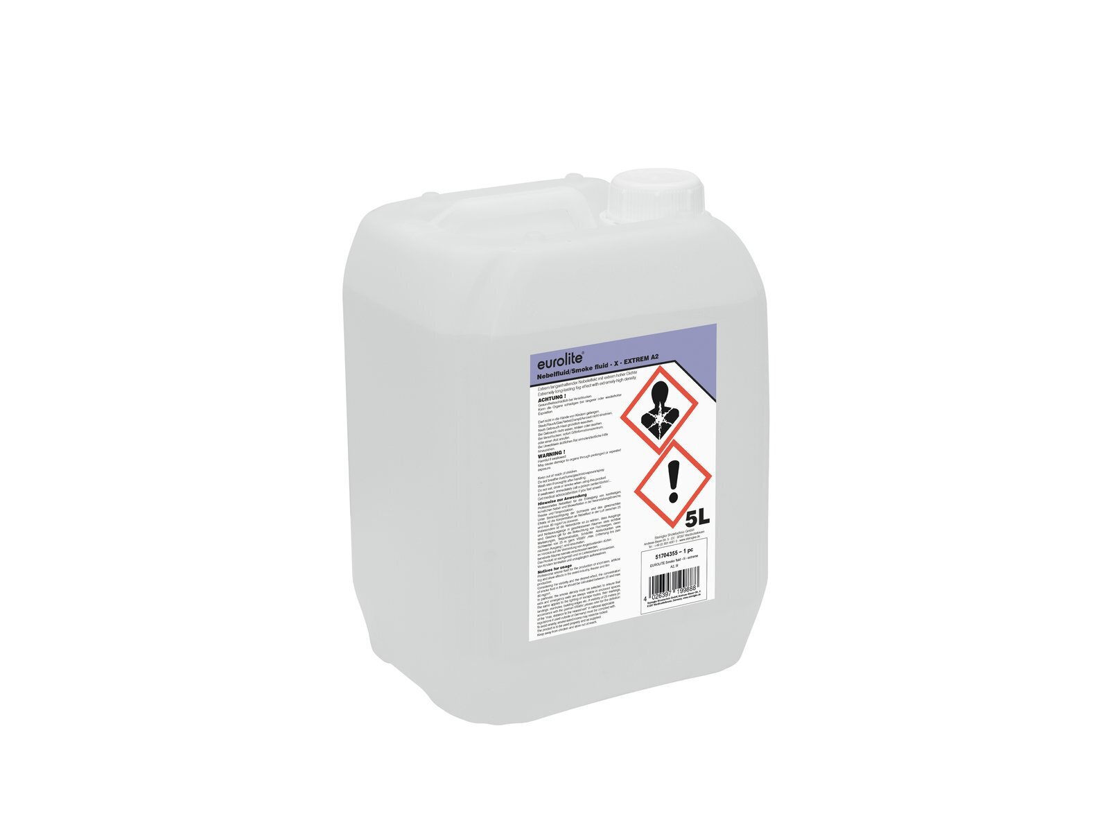Thumbnail - Eurolite Smoke Fluid -x- Extrem A2, 5l Nebelfluid