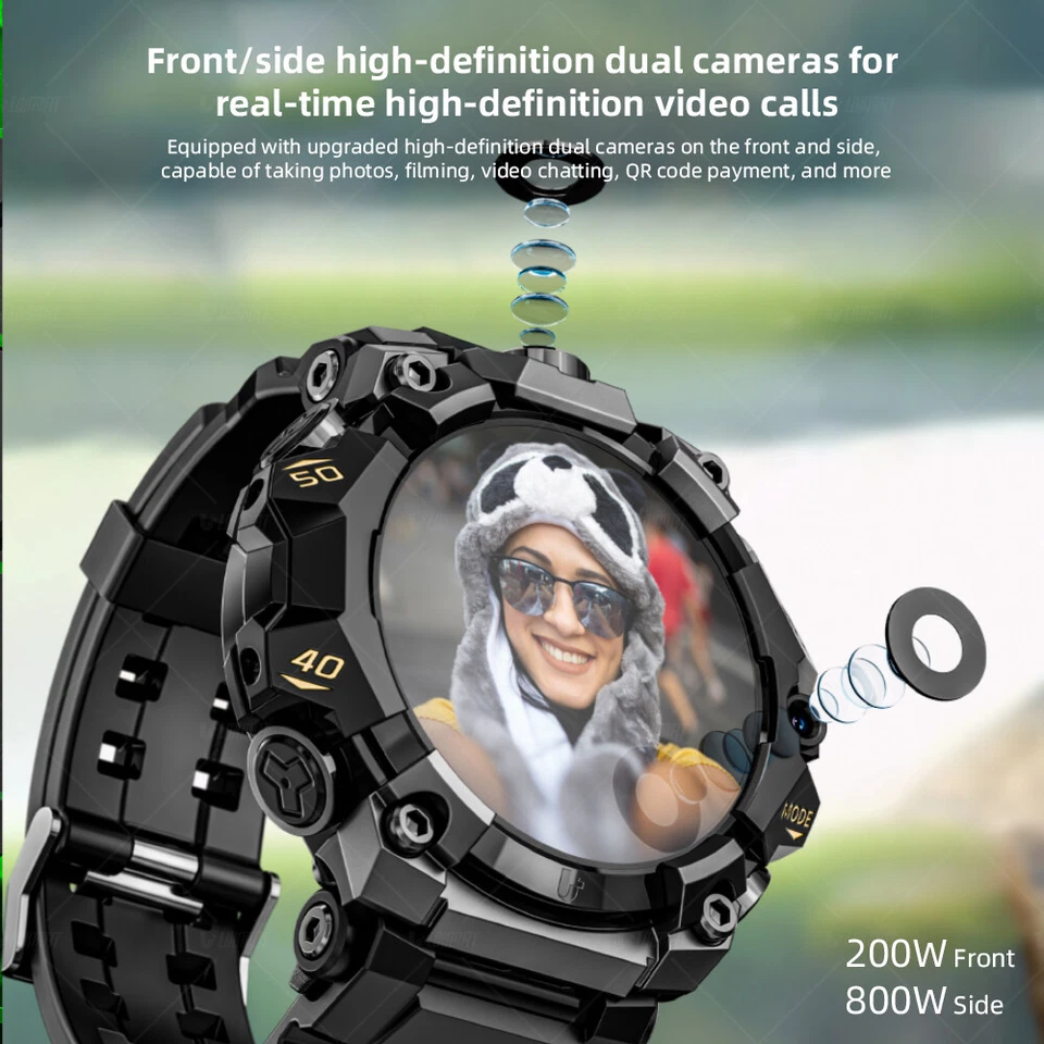 Reloj inteligente LOKMAT 4G Android APPLLP 2 PRO, 4GB+64GB con cámara GPS WiFi Foto 4 de 4