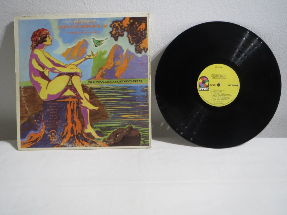 Iron Butterfly With Pinera & Rhino Metamorphosis Vinyl LP Record