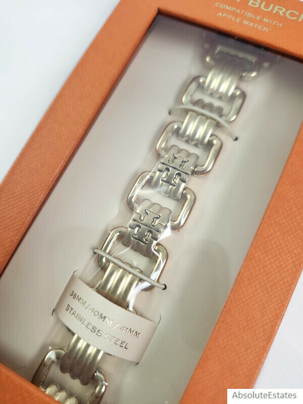 NEW Tory Burch Gold Eleanor Apple Watch Strap Bracelet Band