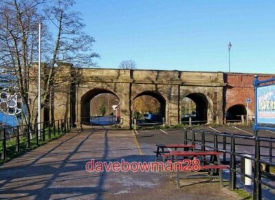 PHOTO  ARCHES OF STOURPORT BRIDGE STOURPORT-ON-SEVERN THE FOOTPATH UNDER THE ARC