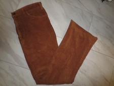 VTG 70s Levi Strauss SF CAL Corduroy Bell Bottom Flare Pants Khaki Brown Pantela