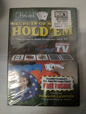 shelf174h ~ HOWARD LEDERS' HOLD 'EM  DVD  BRAND NEW !!!  FACTORY SEALED