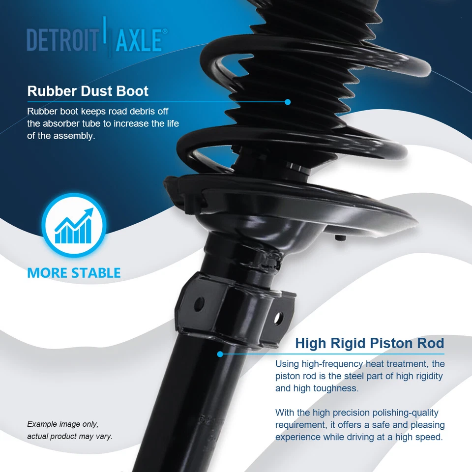 Rear Struts w/ Coil Spring for 1997-2003 Pontiac Grand Prix Buick Century Regal - Изображение 4 из 4