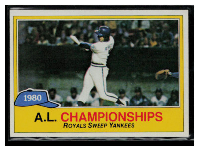 1981 Topps #401 1980 AL Championships LCS