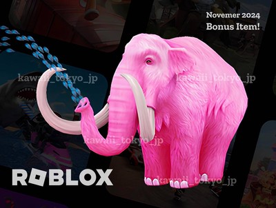 Pre-Oder | ROBLOX Ultra Pink Woolly Mammoth | 7-11 | CODE SENT Includes ...