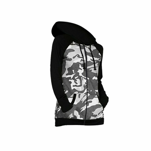 Kids Girls Tracksuit Camouflage Hooded Top Bottom Loungewear Outfit Set 3-16 Yr - Picture 2 of 10
