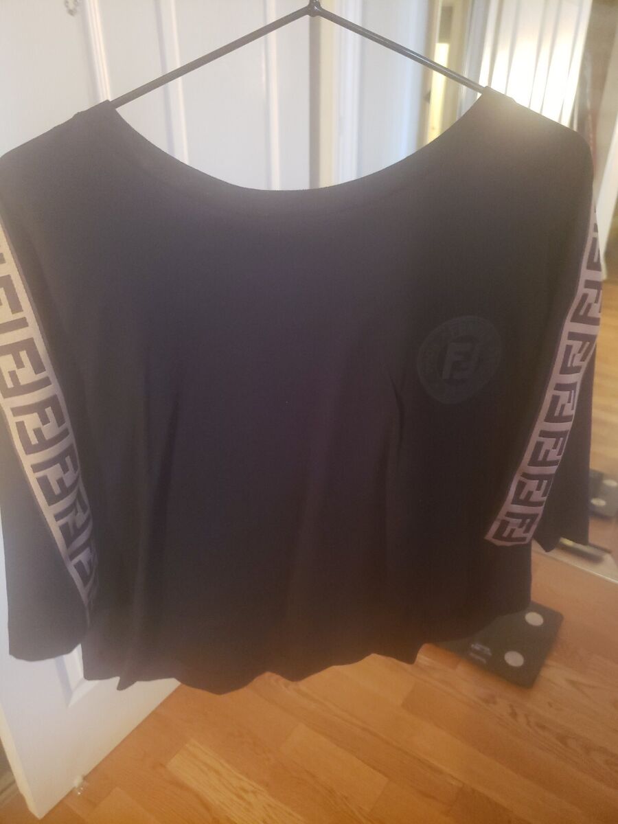 fendi t shirt women 2xl CROPPED | eBay