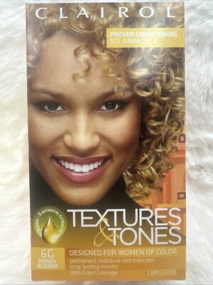 Clairol Textures Tones Permanent Moisture-Rich Hair Color #1B