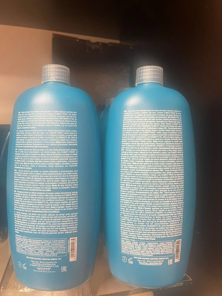 ALFAPARF Semi Di Lino Enhancing Low Shampoo / Hydrating Co-Wash 1000 ml - Image 3 of 3