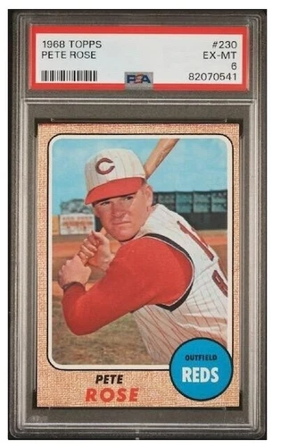 Topps Pete Rose Baseball 1968 Season Sports Trading Cards & Accessories