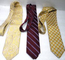 3 Robert Talbott Best Class USA Made Men's Neck Ties Silk