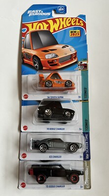 Hot Wheels Fast & Furious 5 Pack + Tooned Supra & Charger, 70