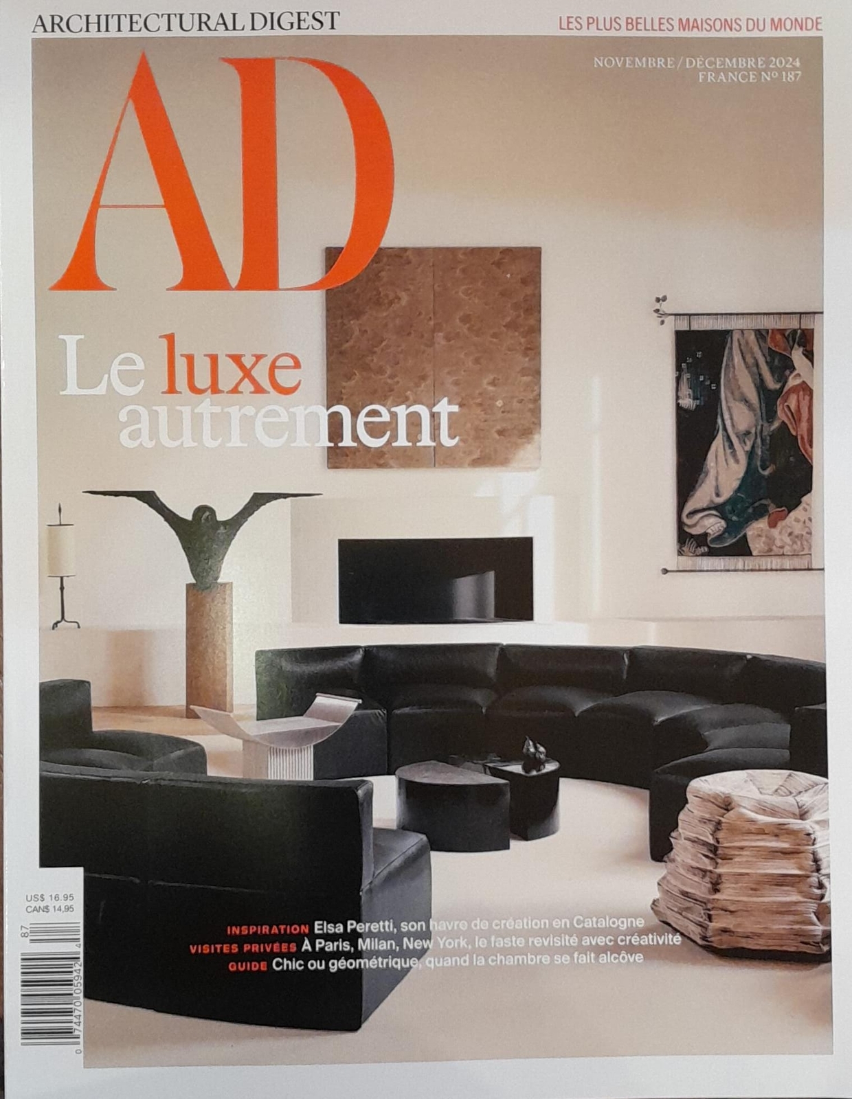Architectural Digest France Magazine November-December 2024