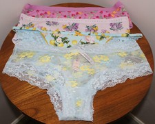 VICTORIA'S SECRET CHEEKY (1) HIPHUGGER (2) & STRING BIKINI (1) COMBO SIZE L