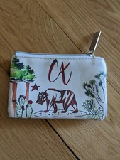 Starbucks 2020 California Coin Card Zipper Purse.Bear, Poopies & Cactus Keychain