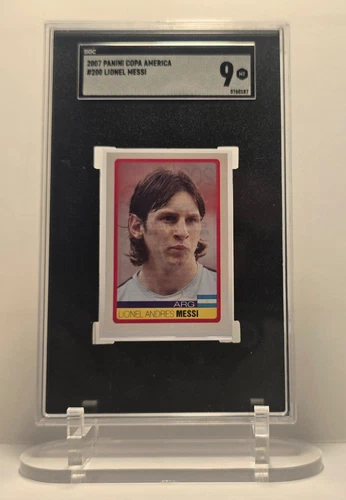 Lionel Messi Copa America 2007 Card #200 Grade 9 MT