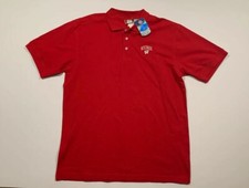 NWT Men's Wisconsin Badgers Red Short Sleeve Polo Shirt XL Clique