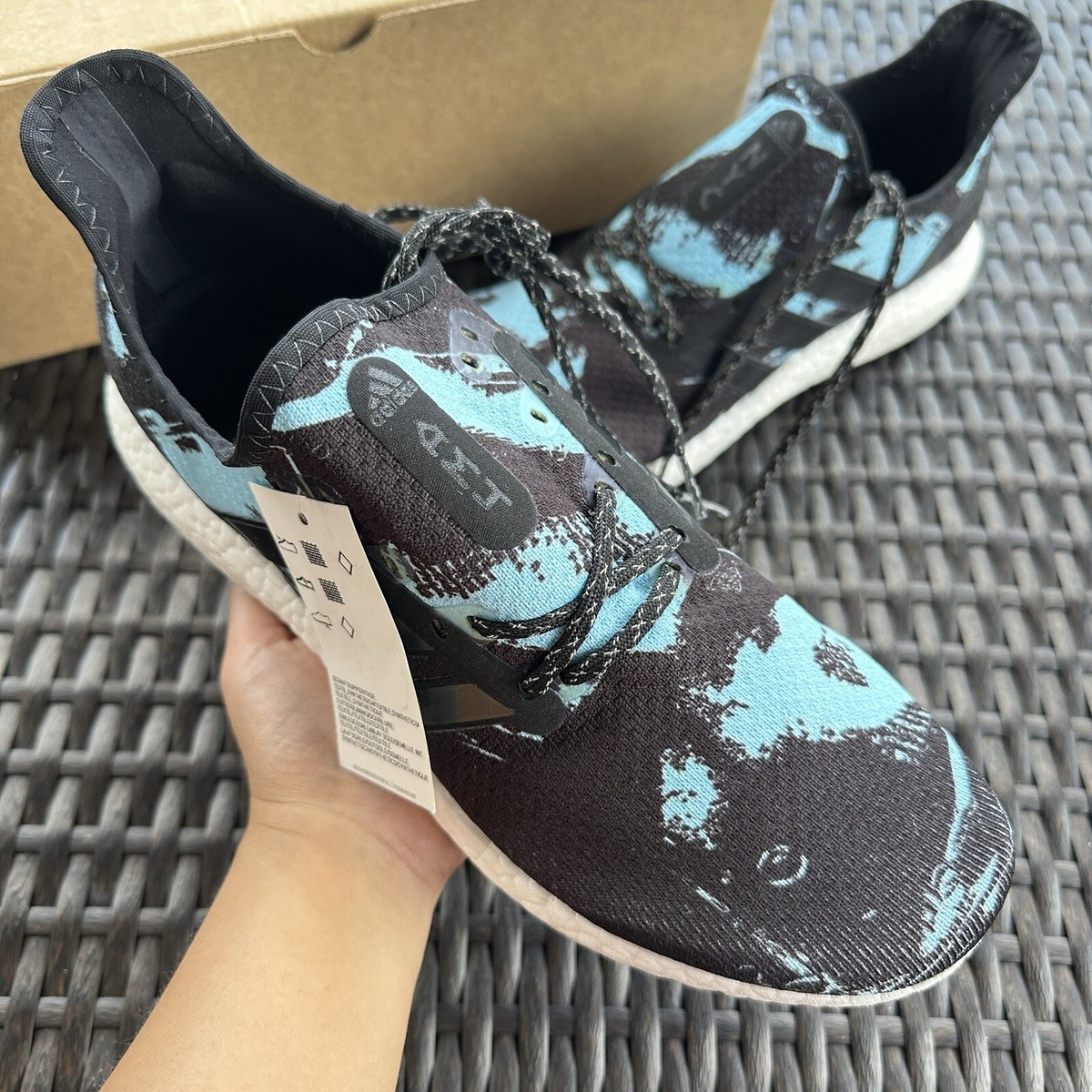 Adidas Parley x Speedfactory AM4 Black Blue Spirit Men display picture 1