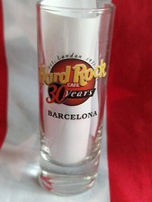 HRC Hard Rock Cafe Barcelona 30th Anniversary 2001 HRC Shot Glass Shotglass NEW