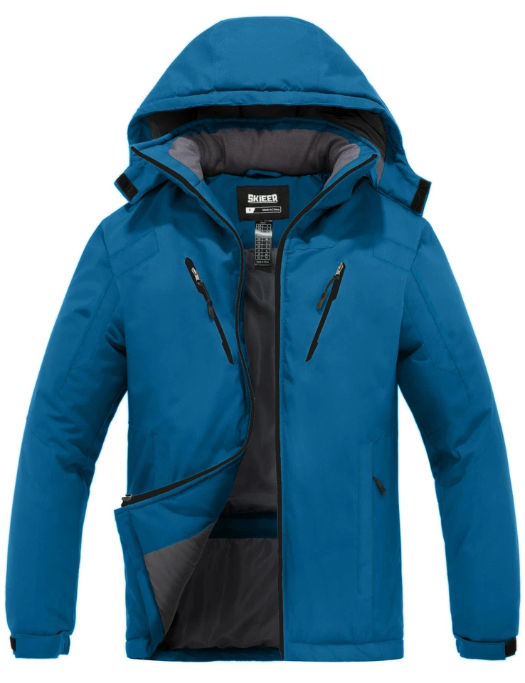 Chaqueta de esquí para hombre Skieer impermeable abrigo de invierno a prueba de viento chaquetas de snowboard Foto 4 de 4