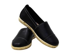 Black women genuine leather loafers Premium leather loafers Black slippers