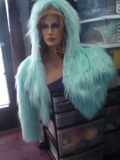 Authentic Spirithood Bomber Jacket W/hood, Light Aqua, Nwot, L, Collector/rare