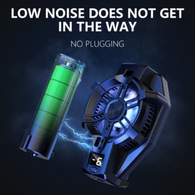 Rapid Cooling Cell Phones Accessory Compact Mobile Gaming Cooling Fan Heatsink