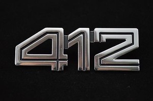 Ferrari 412 Emblem Scrip Decal Part # 257-44-316-18 | eBay