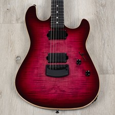 Ernie Ball Music Man Sabre Ht Guitar, Ebony Fretboard, Raspberry Burst