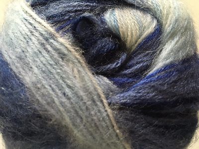 (1) 100 gram Angora Active Sailing #58017 Blues White Sport Yarn Striping 546Yd