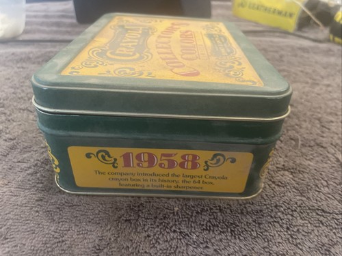 Crayola Collectors Colors Limited Edition, Tin w/72 Crayons, 1991 New In Tin - Picture 5 of 7
