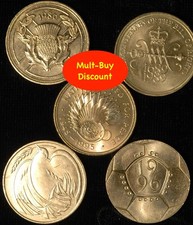 Two Pound £2 1986 - 1996 EF-UNC United Nations Peace Football Claim of Rights