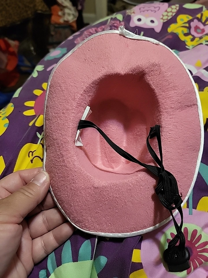 Sombrero Coygirl Perro Rosa para Halloween para cualquier momento. Para un perro pequeño o mediano Foto 4 de 4