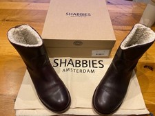 Shabbies Amsterdam Boots Stiefel Stiefelette Leder Braun Brown 39 Super Zustand