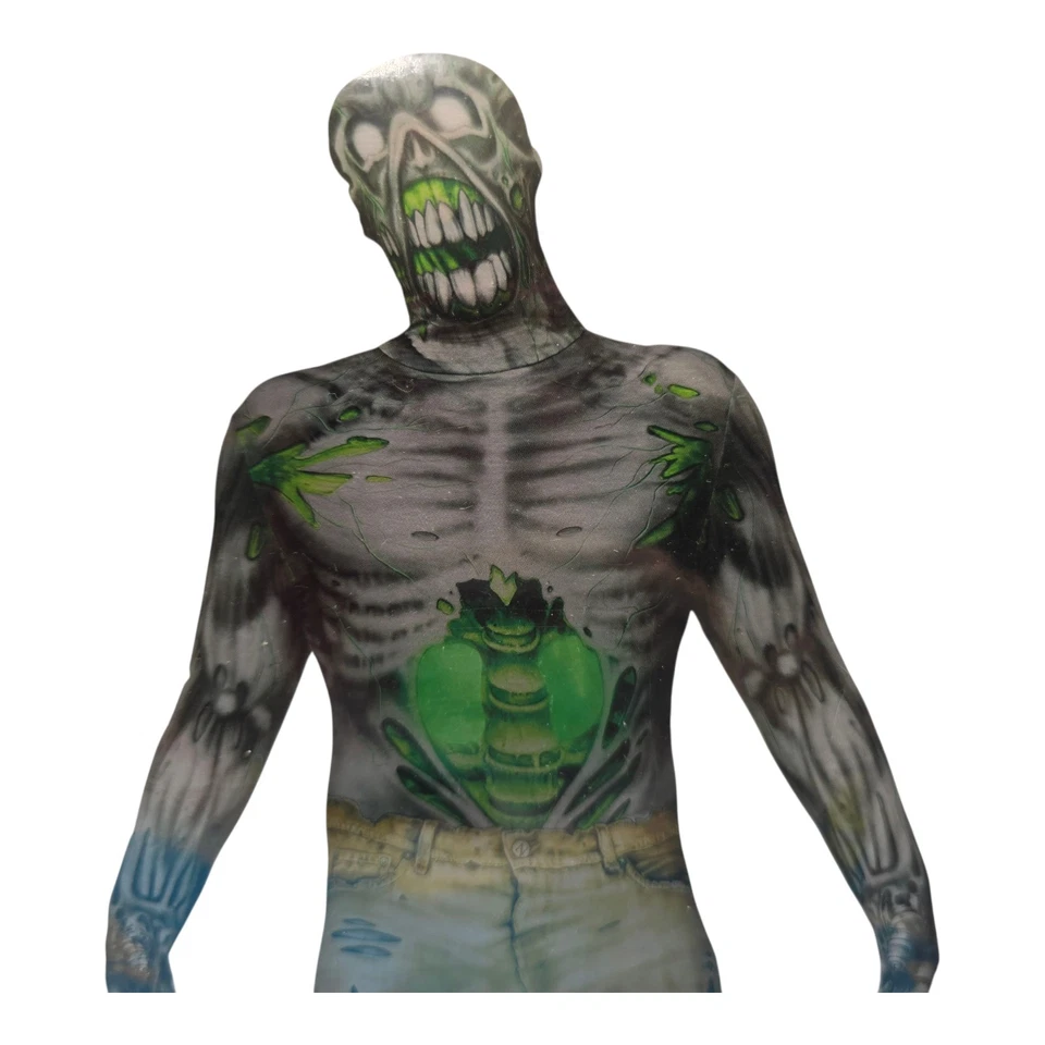 服装僵尸黏液套装成人XX大号万圣节服装派对乐趣恐怖  — 第 3/4 张图片