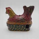 Vintage Nesting Egg Laying Hen/Chicken Tin  #2 Wind Up by Baldwin Mfg — photo 3