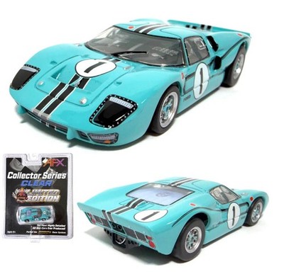 AFX Ford GT40 Mark II #1 Turquoise HO Slot Car for Auto World