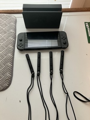Nintendo Switch HAC-001 32GB Console Gaming System Black w/Joycons Used