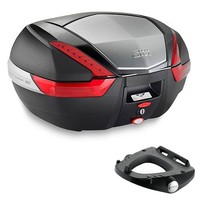 Set Bauletto V47N [ Givi ] + Platte Honda XL 125 V Varadero 2007 2008 2009