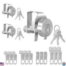 3-Pack National L-1172C Mailbox Lock Set – Replacement for C9100 with 3 Keys