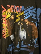 VINTAGE Bell Biv Devoe Concert Shirt Large Black Single Stitch 90s Mental Poison