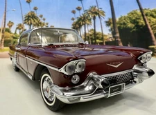 Franklin Mint 1957 Cadillac Eldorado Brougham Maroon RARE LE 1:24 Complete