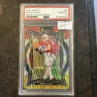 2024 Panini Select Drake Maye RED & YELLOW SHOCK Prizm Rookie RC #27 PSA 10 GEM